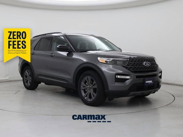 Gray 2022 Ford Explorer XLT AWD SUV / Crossover All-Wheel Drive Automatic