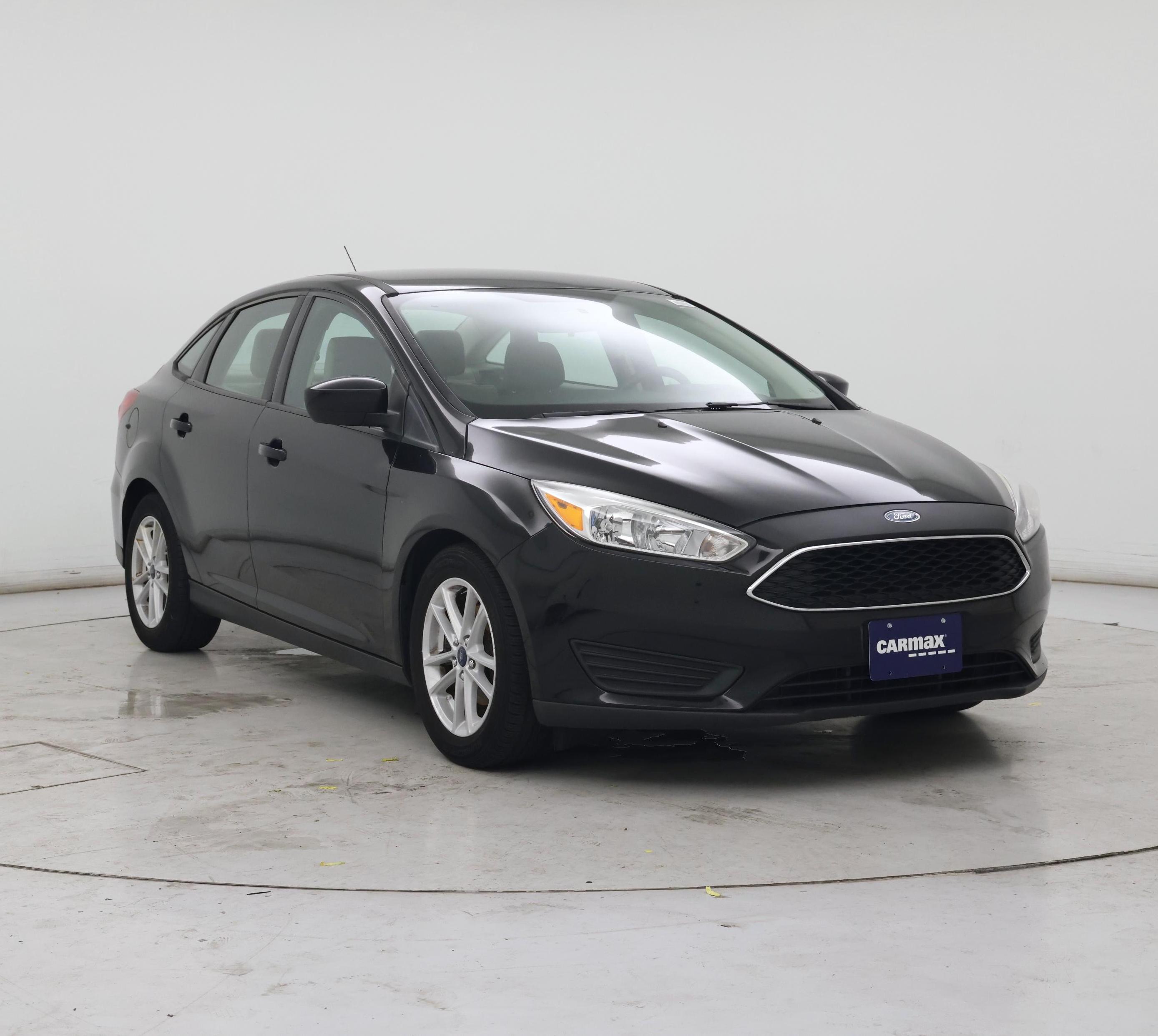 Black 2018 Ford Focus Sedan Front-Wheel Drive Automatic