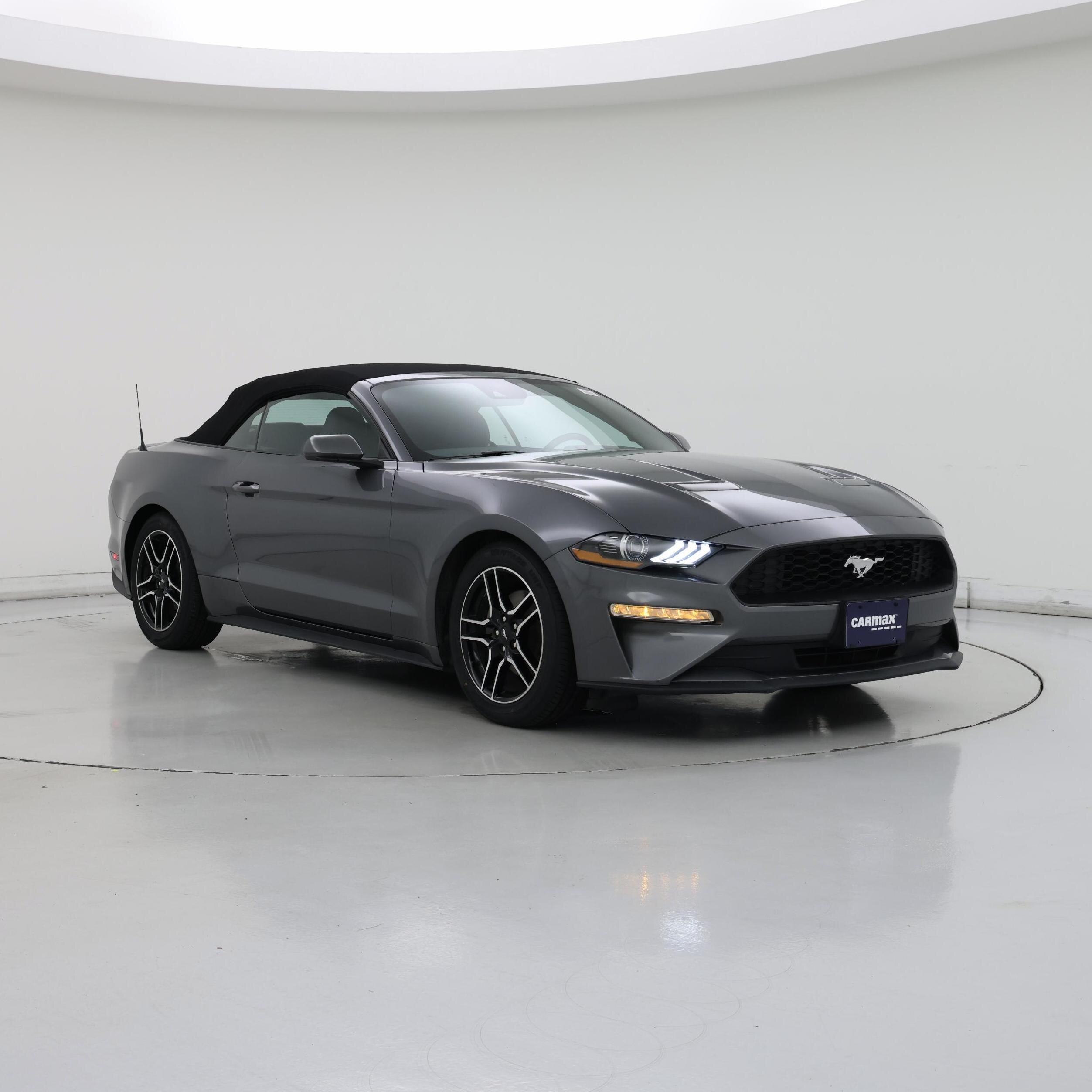 Gray 2022 Ford Mustang Convertible Rear-Wheel Drive Automatic