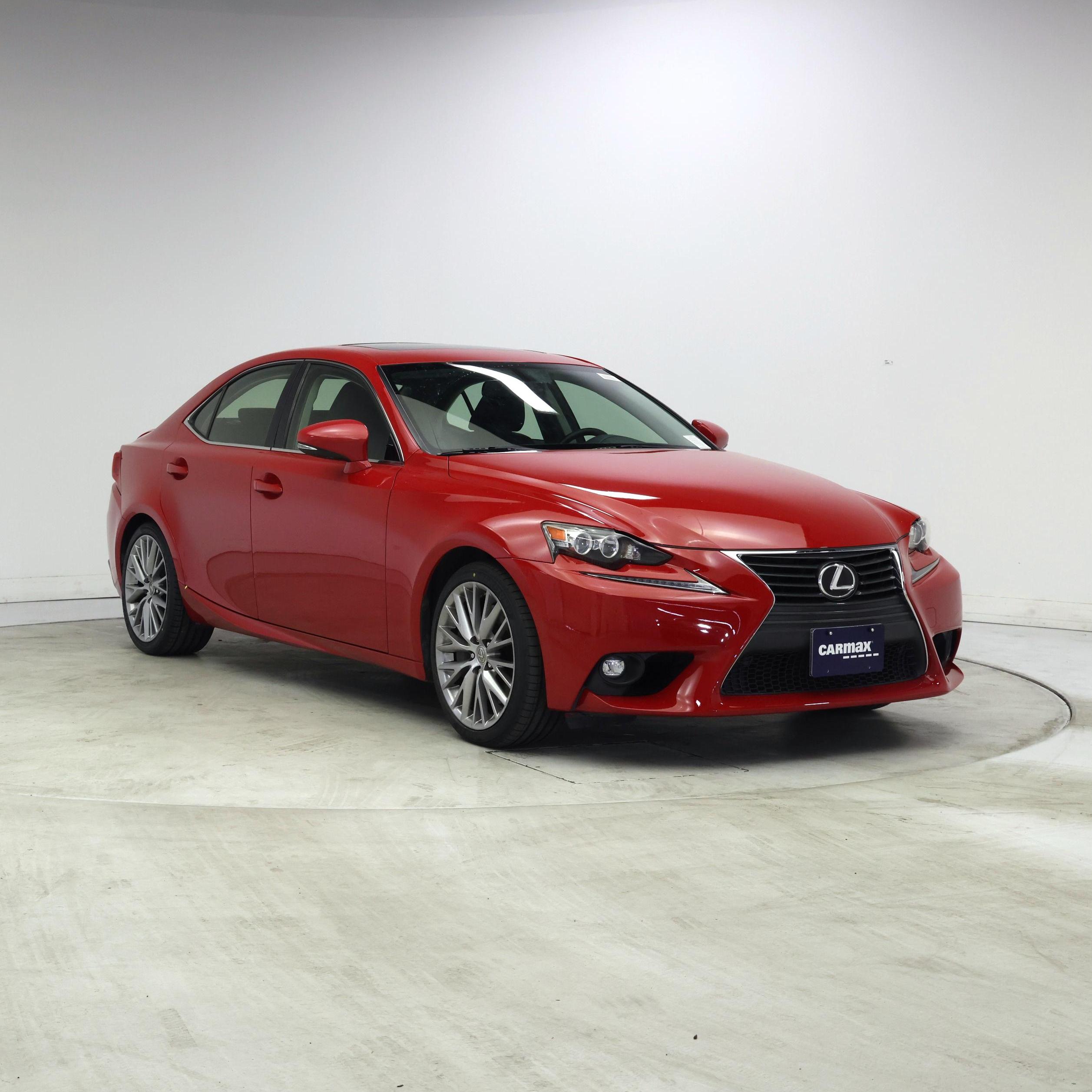 Red 2016 Lexus IS Sedan Rear-Wheel Drive Automatic