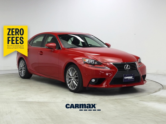 Red 2016 Lexus IS Sedan Rear-Wheel Drive Automatic