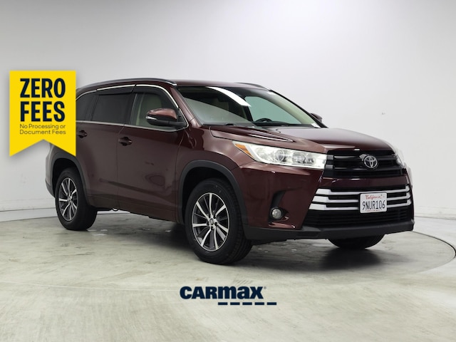 Red (Burgundy) 2017 Toyota Highlander SUV / Crossover Front-Wheel Drive Automatic