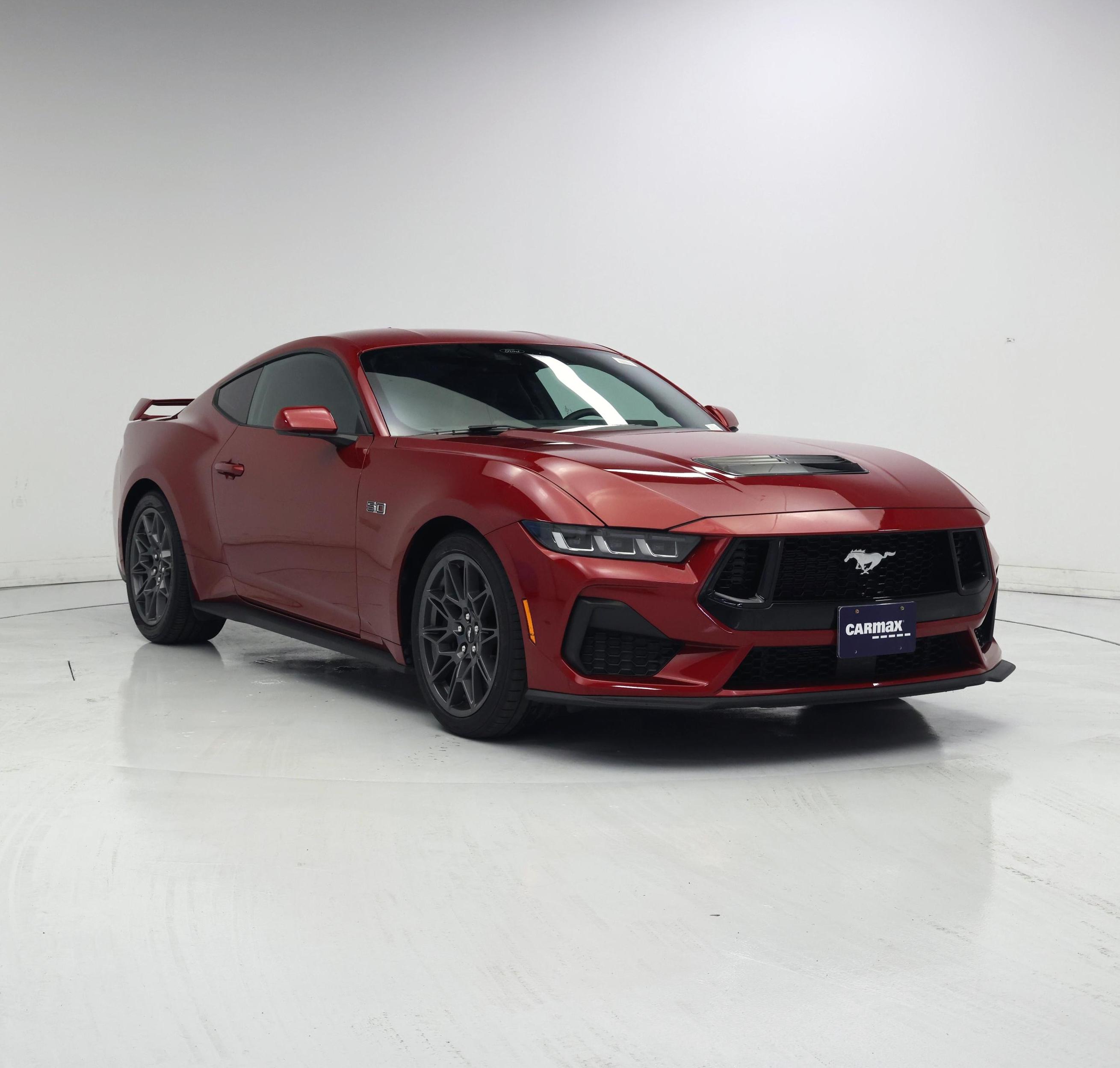 Red 2024 Ford Mustang Coupe Rear-Wheel Drive Automatic