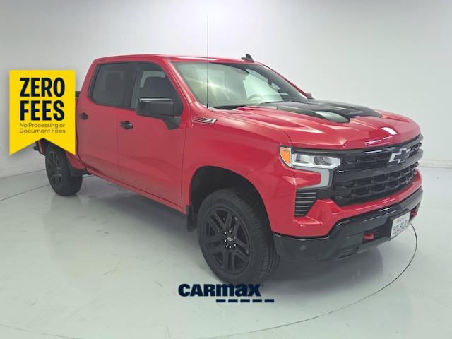 Red 2023 Chevrolet Silverado 1500 Pickup Truck Four-Wheel Drive Automatic