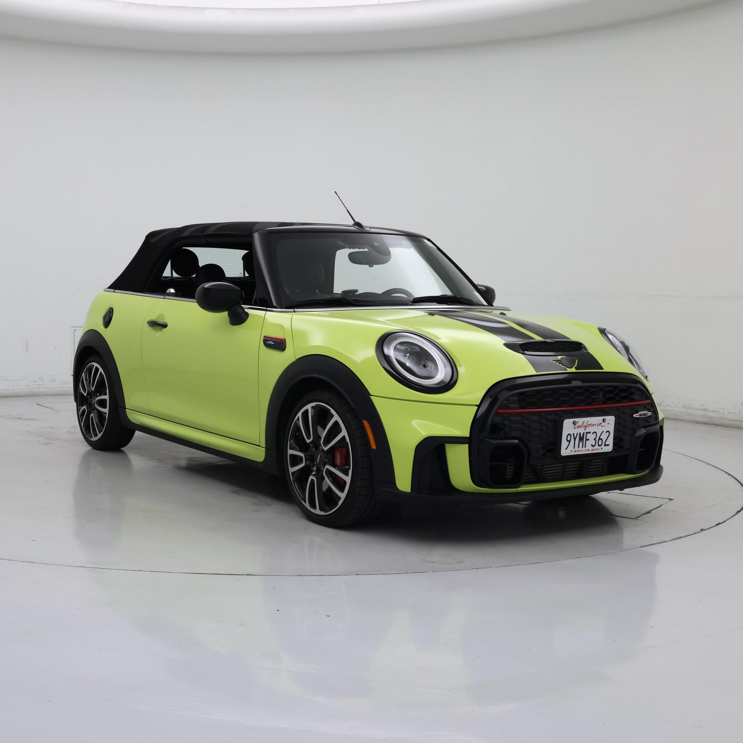 Yellow 2023 MINI Cooper John Cooper Works Convertible FWD Convertible Front-Wheel Drive Automatic