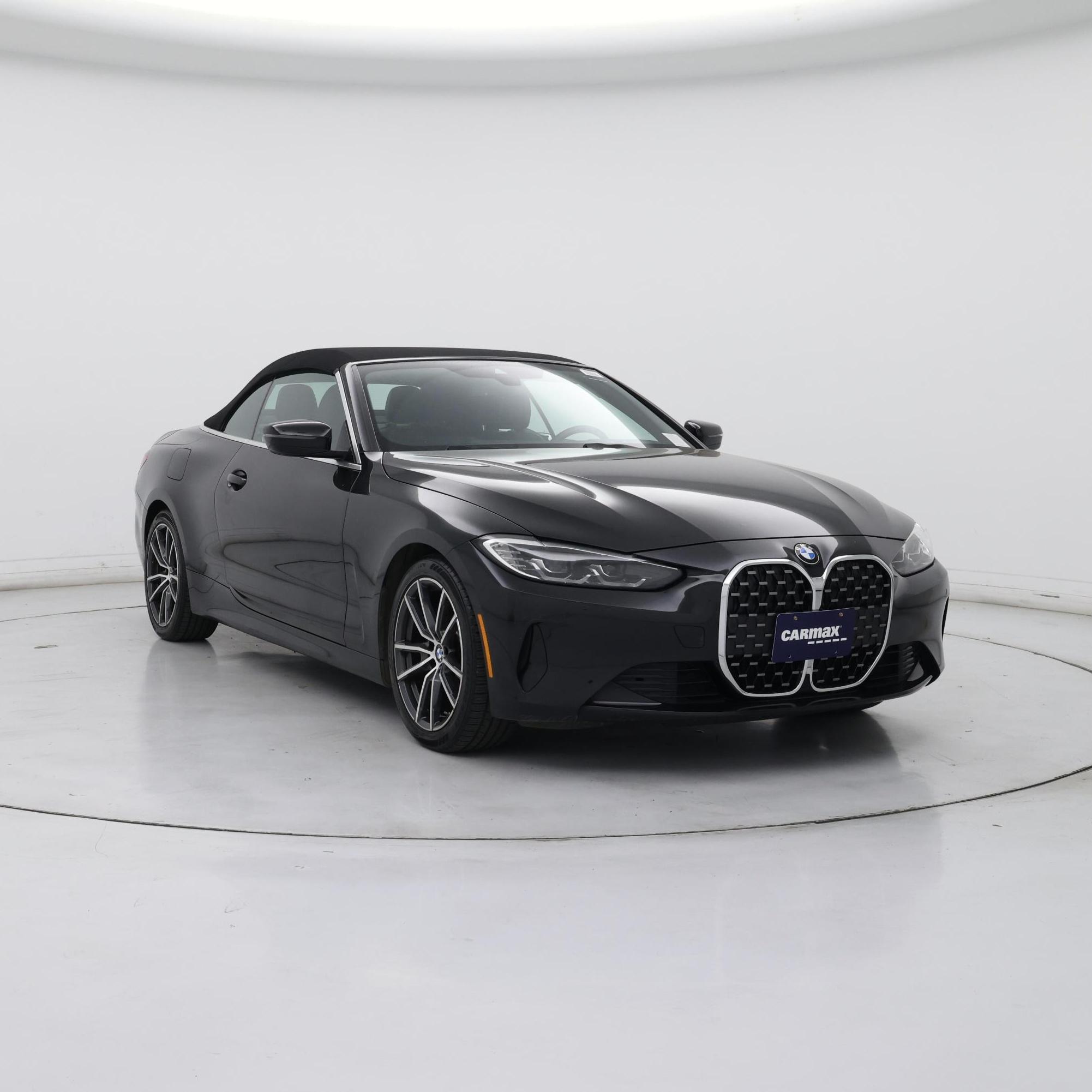 Black 2024 BMW 4 Series Convertible Rear-Wheel Drive Automatic
