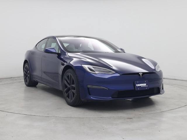 Blue 2022 Tesla Model S Plaid AWD Sedan All-Wheel Drive Automatic