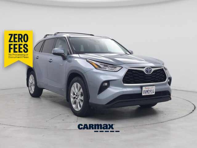 Blue 2021 Toyota Highlander Hybrid SUV / Crossover All-Wheel Drive Automatic
