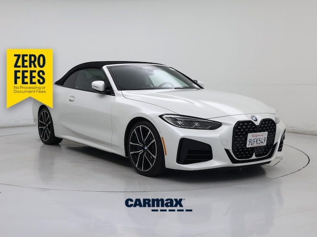 White 2024 BMW 4 Series Convertible Rear-Wheel Drive Automatic