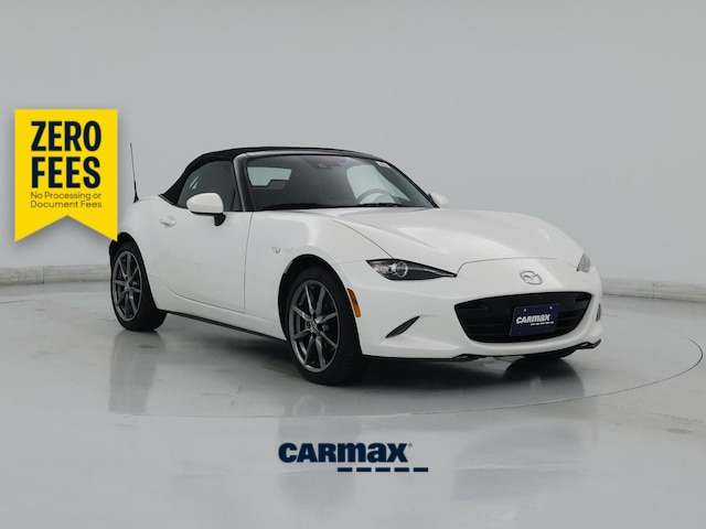White 2020 Mazda MX-5 Miata Grand Touring RWD Convertible Rear-Wheel Drive Automatic