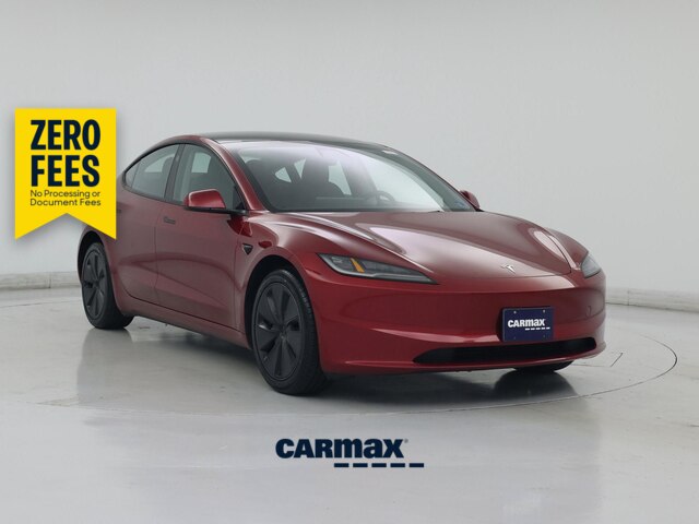 Red 2024 Tesla Model 3 Sedan Rear-Wheel Drive Automatic