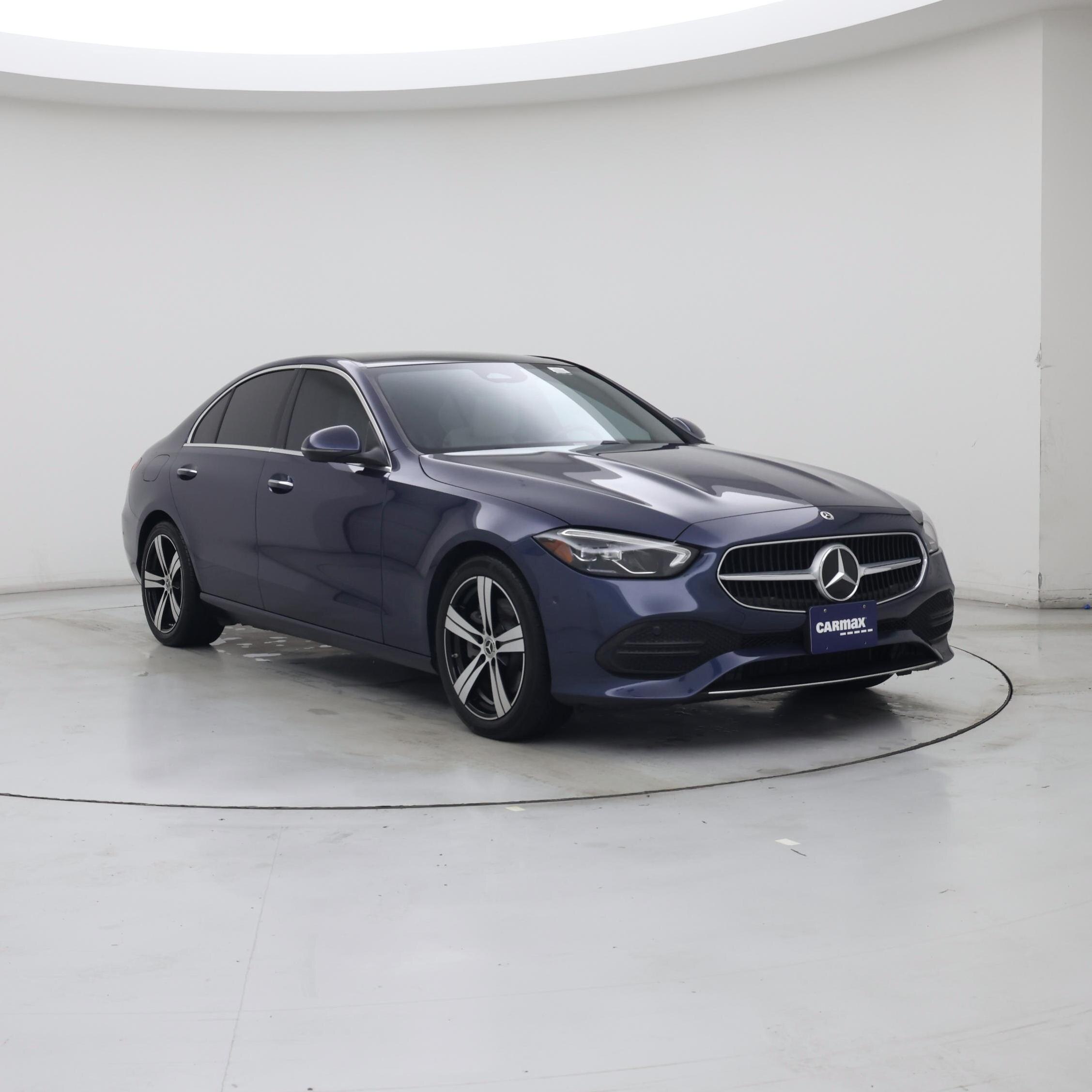 Blue 2024 Mercedes-Benz C-Class Sedan Rear-Wheel Drive Automatic