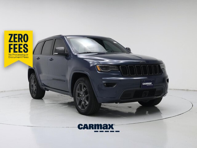 Blue 2021 Jeep Grand Cherokee SUV / Crossover Four-Wheel Drive Automatic