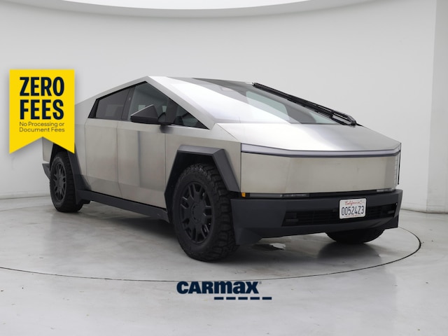 Silver 2024 Tesla Cybertruck Pickup Truck All-Wheel Drive Automatic