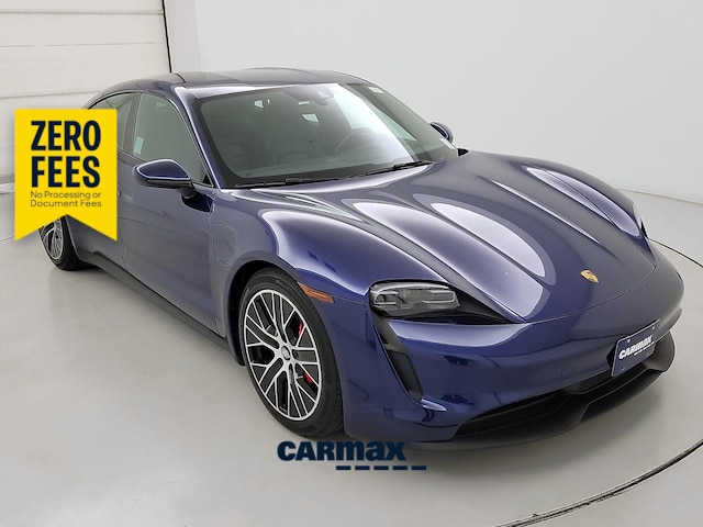 Blue 2021 Porsche Taycan Sedan All-Wheel Drive Automatic