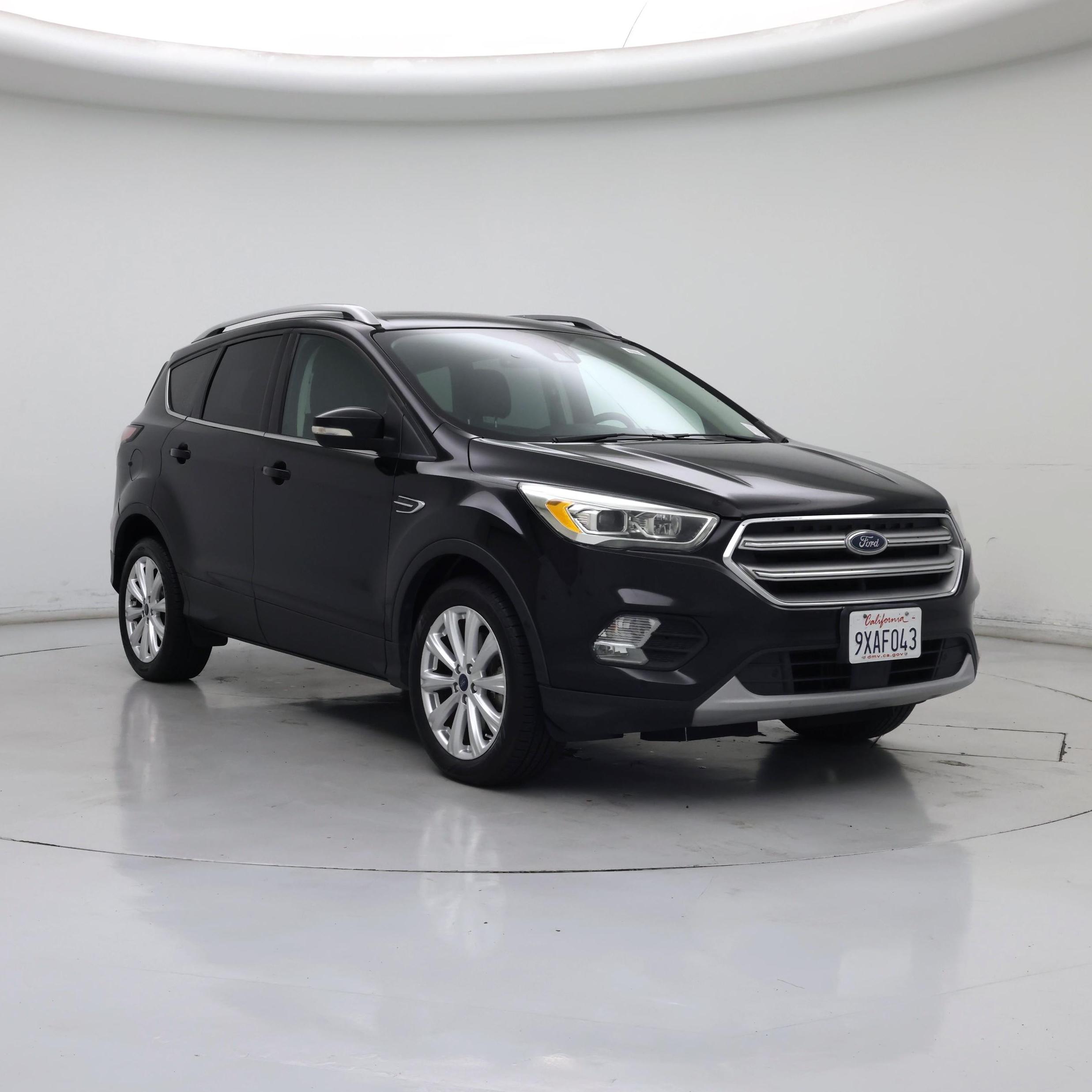 Black 2017 Ford Escape Titanium AWD SUV / Crossover All-Wheel Drive Automatic