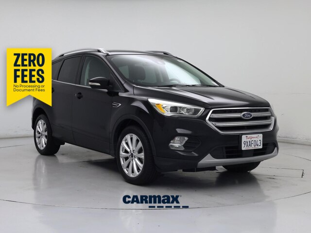 Black 2017 Ford Escape Titanium AWD SUV / Crossover All-Wheel Drive Automatic