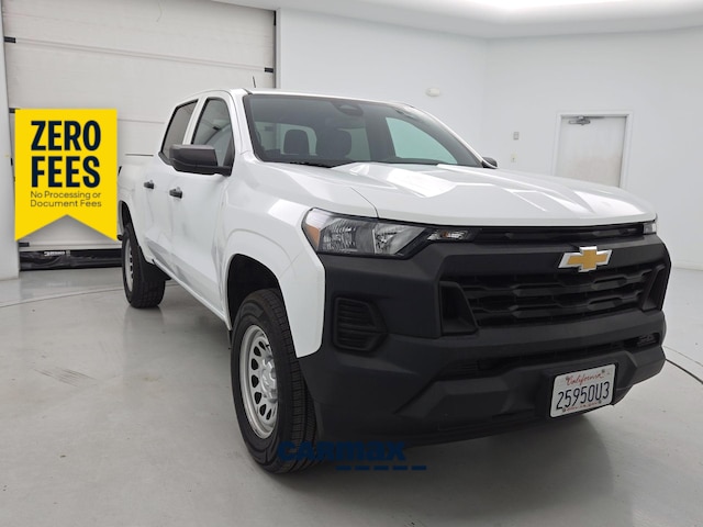 White 2023 Chevrolet Colorado Work Truck Crew Cab RWD Pickup Truck 4X2 Automatic