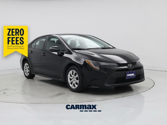 Black 2025 Toyota Corolla LE FWD Sedan Front-Wheel Drive Automatic