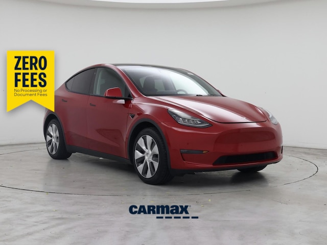 Red 2020 Tesla Model Y Long Range AWD SUV / Crossover All-Wheel Drive Automatic