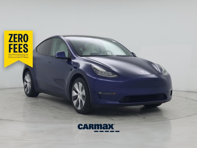 Blue 2021 Tesla Model Y Long Range AWD SUV / Crossover All-Wheel Drive Automatic
