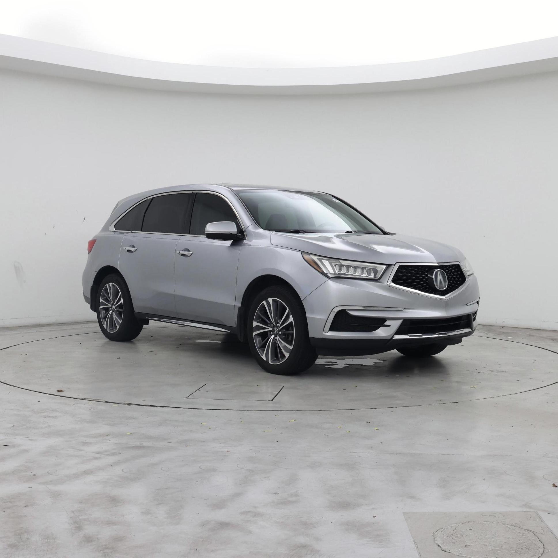 Silver 2019 Acura MDX SUV / Crossover Front-Wheel Drive Automatic