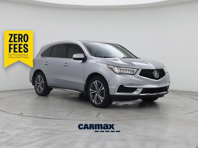 Silver 2019 Acura MDX SUV / Crossover Front-Wheel Drive Automatic