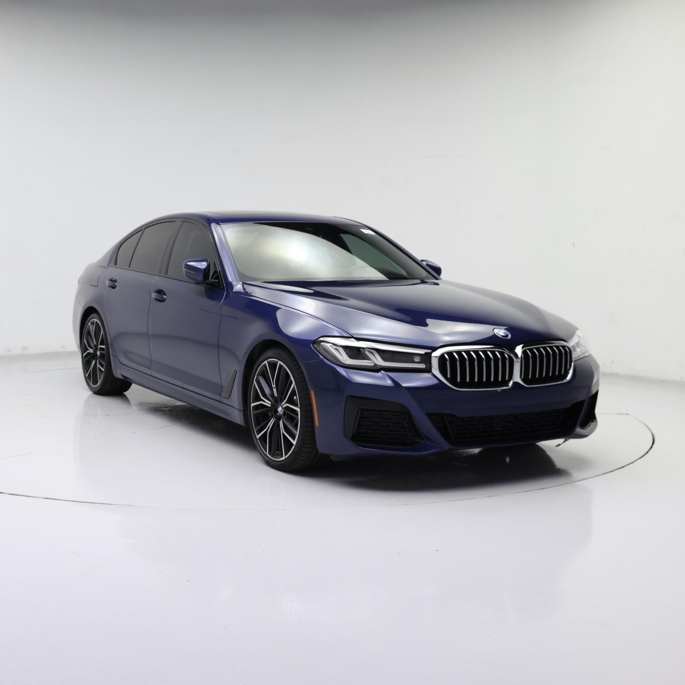 Blue 2022 BMW 5 Series 530i RWD Sedan Rear-Wheel Drive Automatic