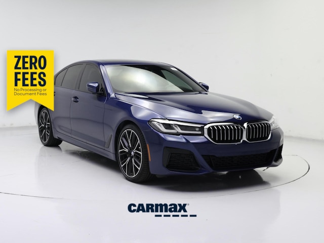 Blue 2022 BMW 5 Series 530i RWD Sedan Rear-Wheel Drive Automatic