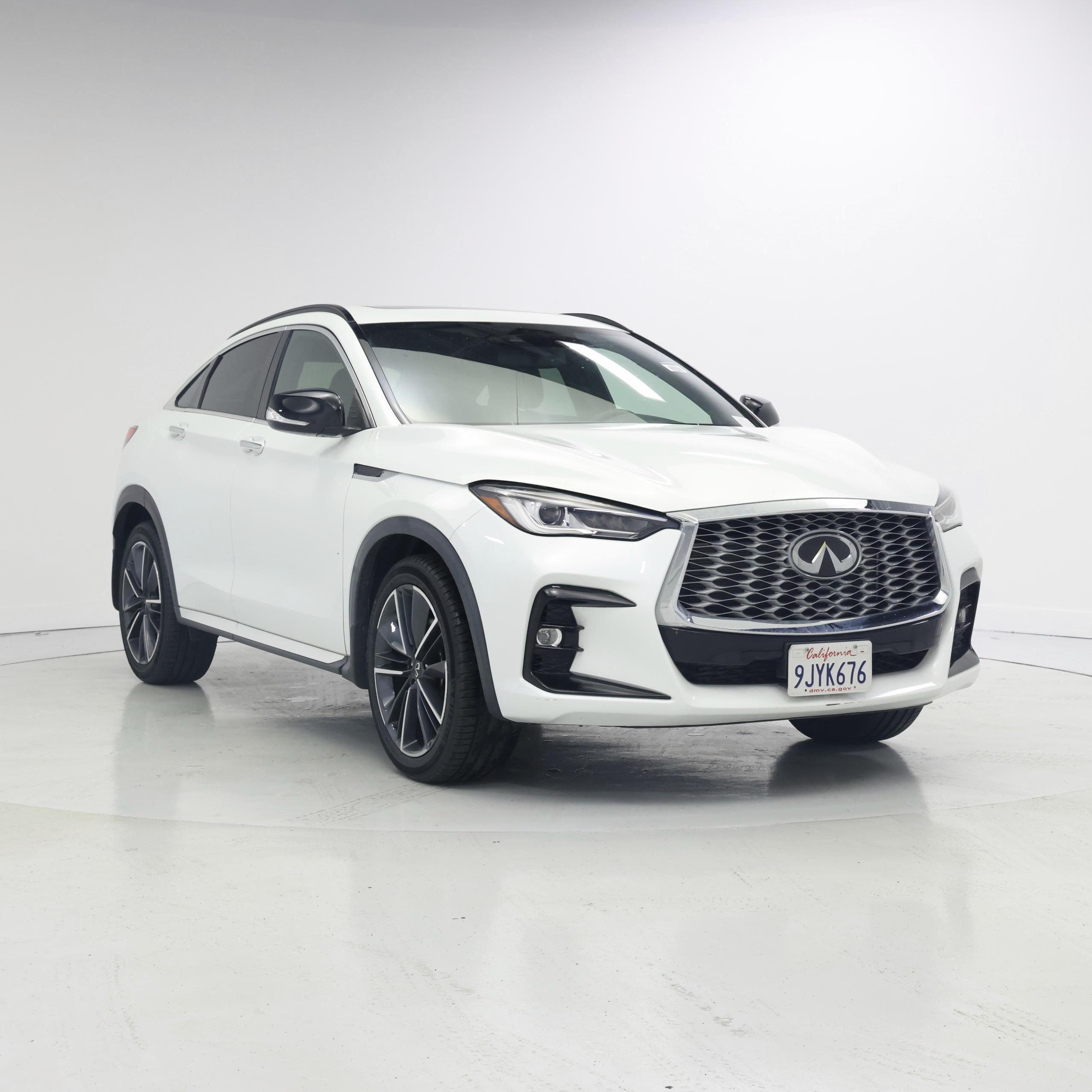 White 2023 INFINITI QX55 SUV / Crossover All-Wheel Drive Automatic