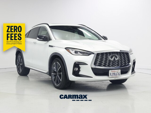 White 2023 INFINITI QX55 SUV / Crossover All-Wheel Drive Automatic