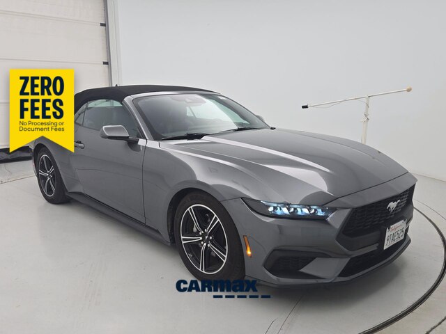 Gray 2025 Ford Mustang Convertible Rear-Wheel Drive Automatic