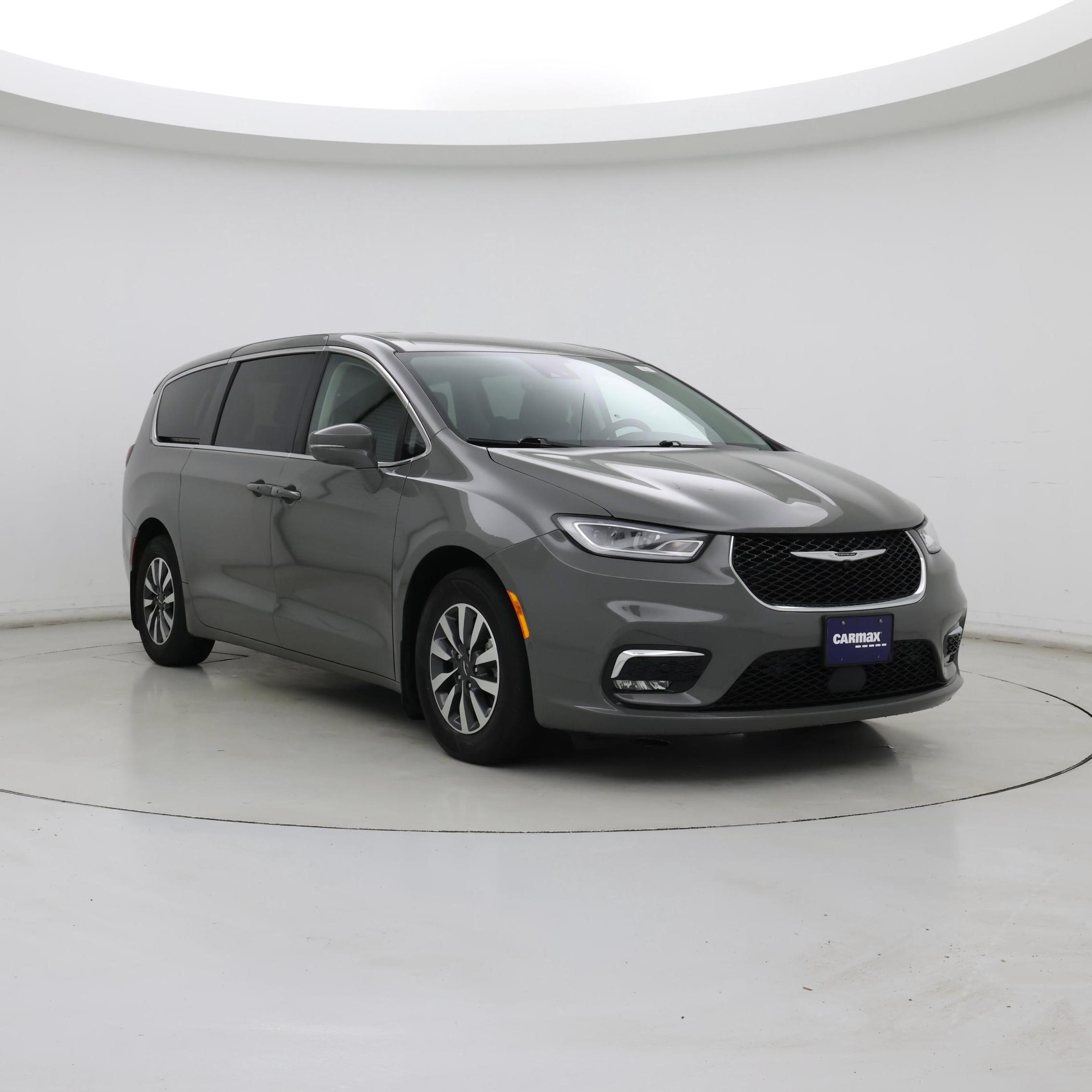 Gray 2022 Chrysler Pacifica Hybrid Minivan Front-Wheel Drive Automatic