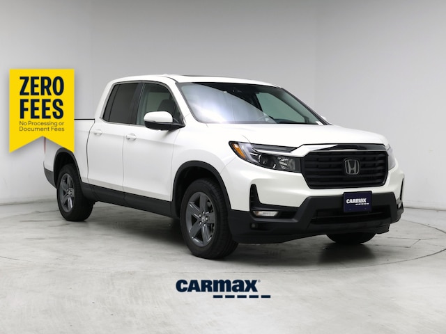 White 2023 Honda Ridgeline RTL AWD Pickup Truck All-Wheel Drive Automatic