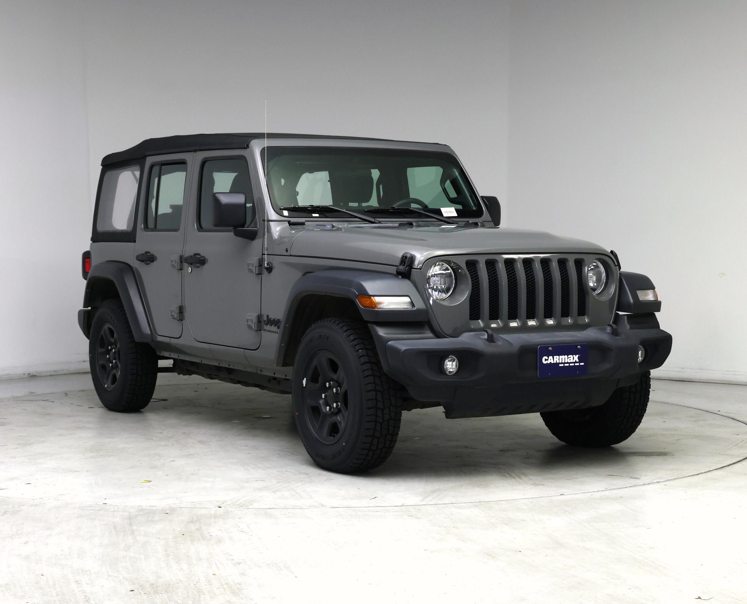 Gray 2023 Jeep Wrangler Sport 4-Door 4WD SUV / Crossover Four-Wheel Drive Automatic