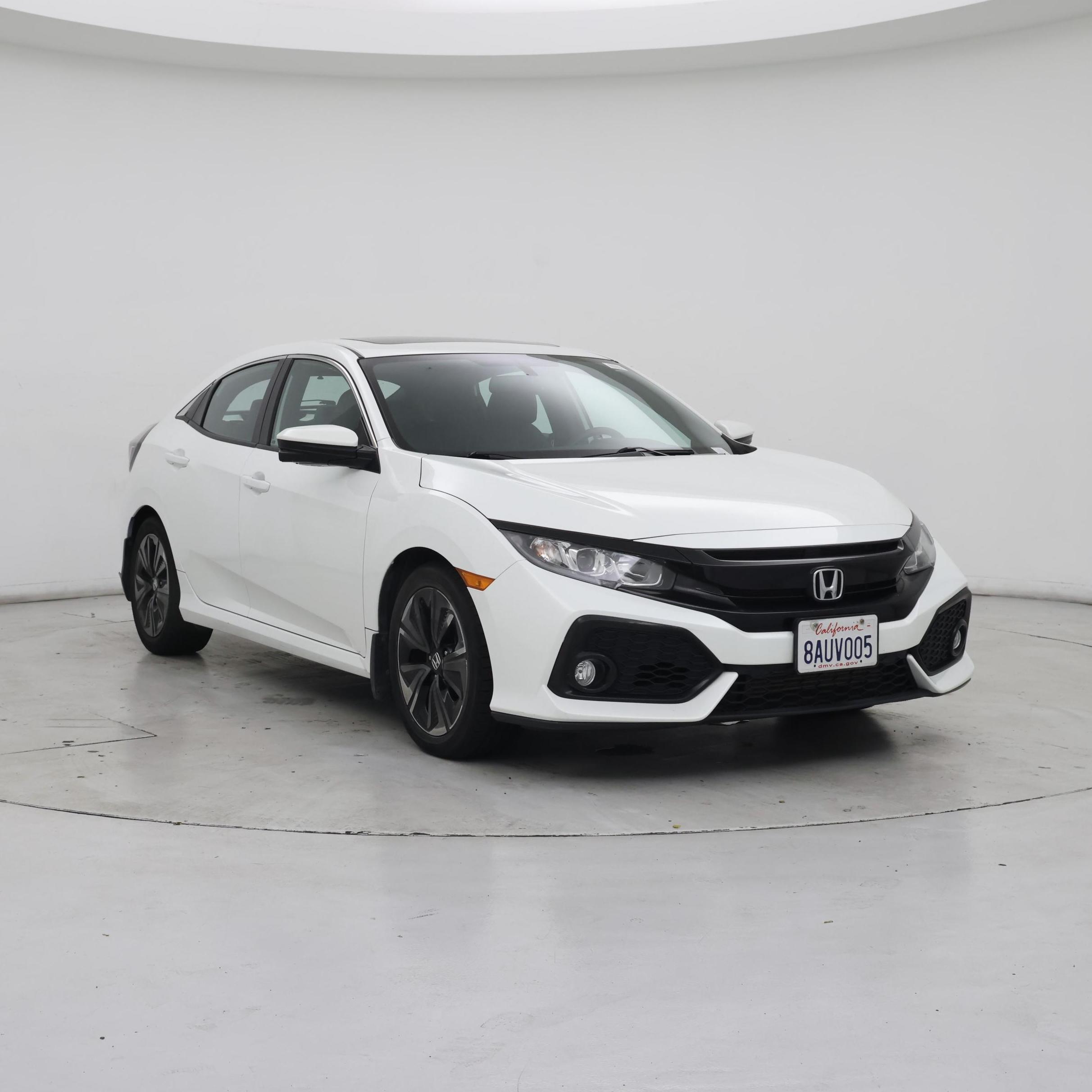 White 2017 Honda Civic Hatchback Hatchback Front-Wheel Drive Automatic