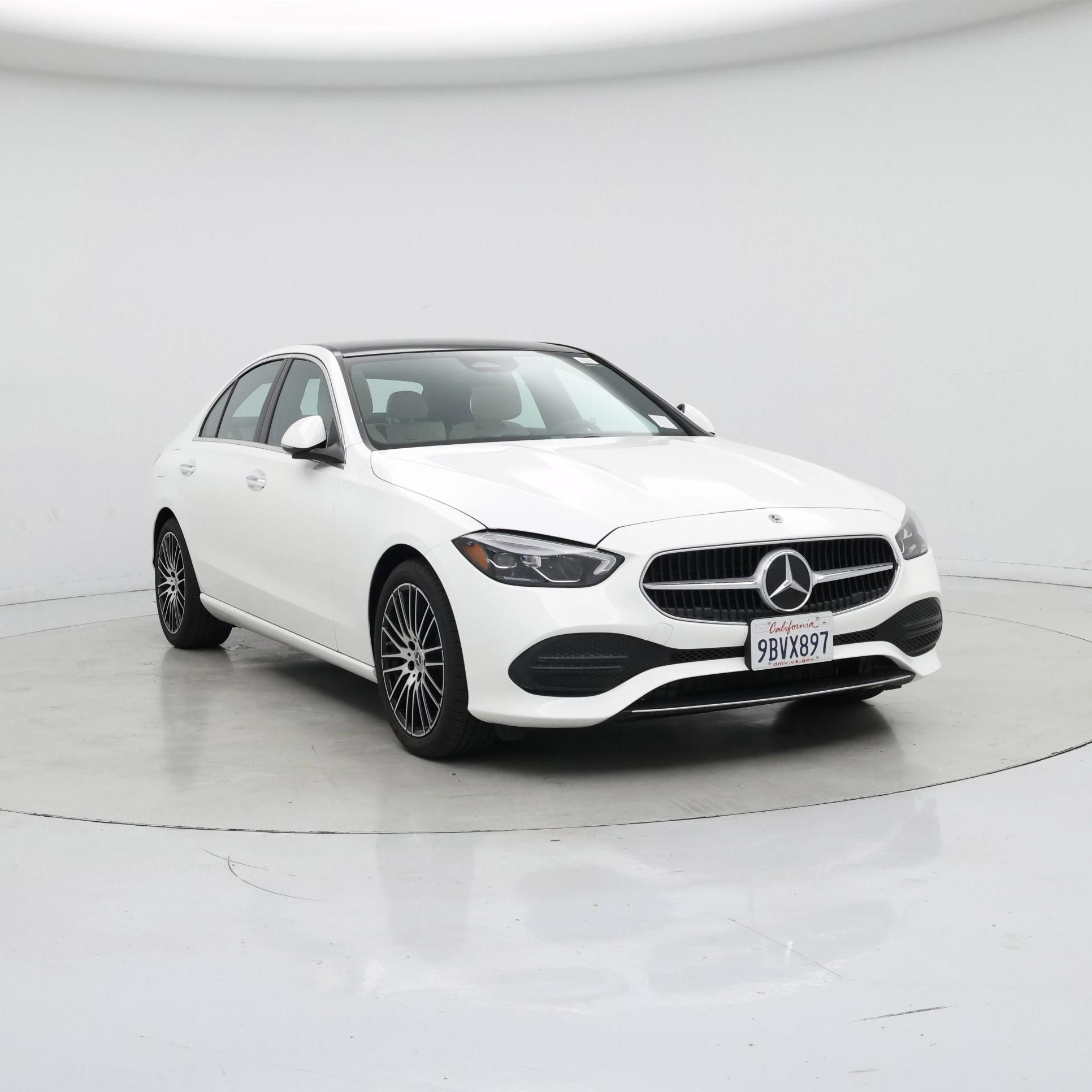 White 2023 Mercedes-Benz C-Class Sedan Rear-Wheel Drive Automatic