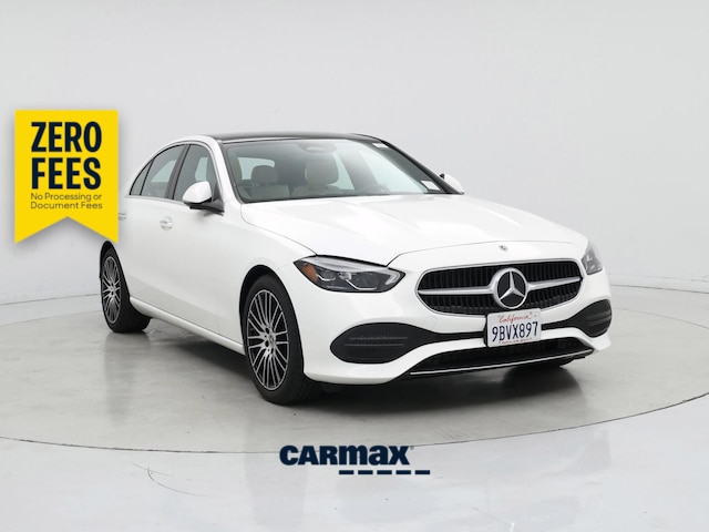 White 2023 Mercedes-Benz C-Class Sedan Rear-Wheel Drive Automatic