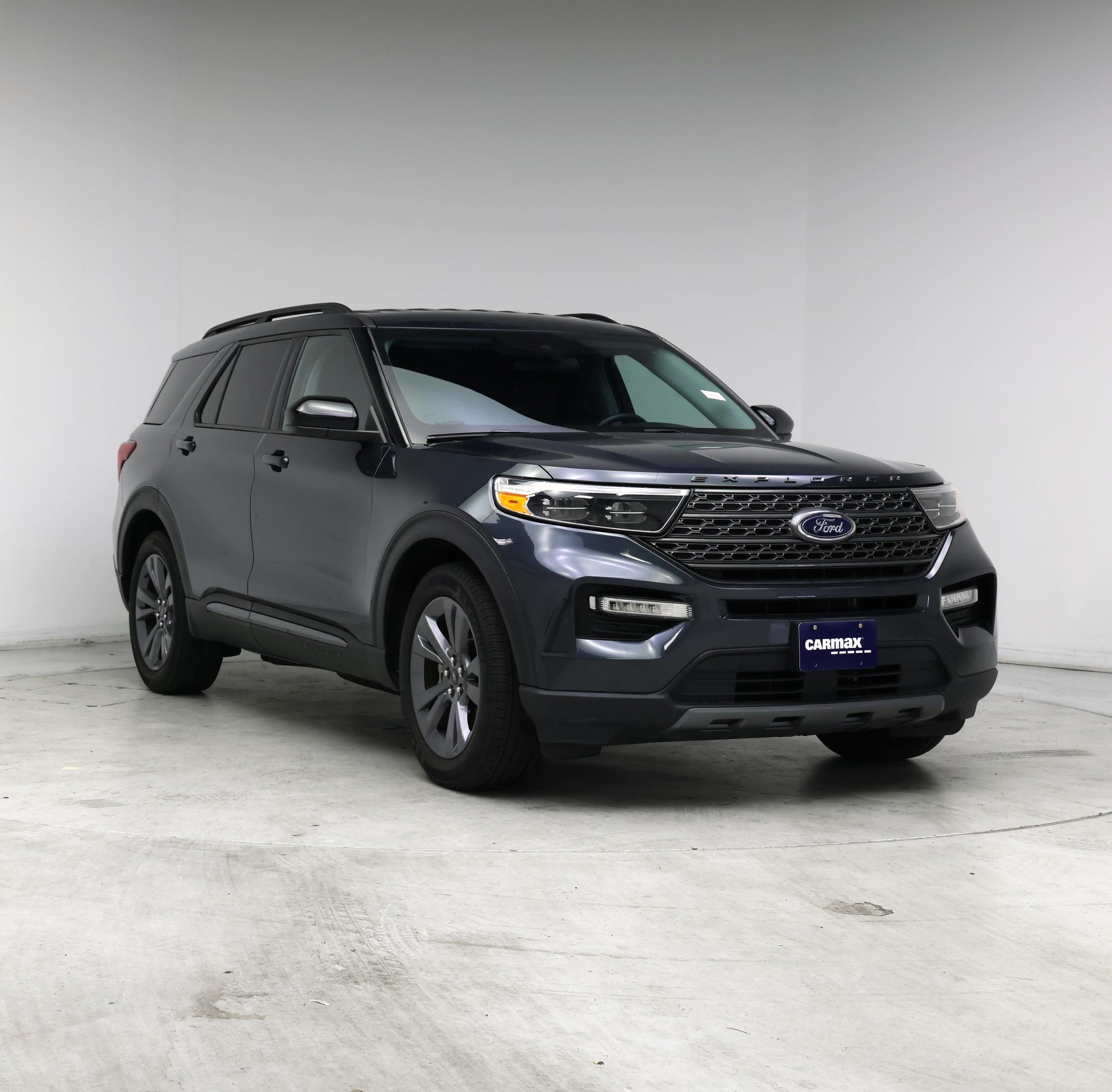 Blue 2023 Ford Explorer SUV / Crossover Rear-Wheel Drive Automatic