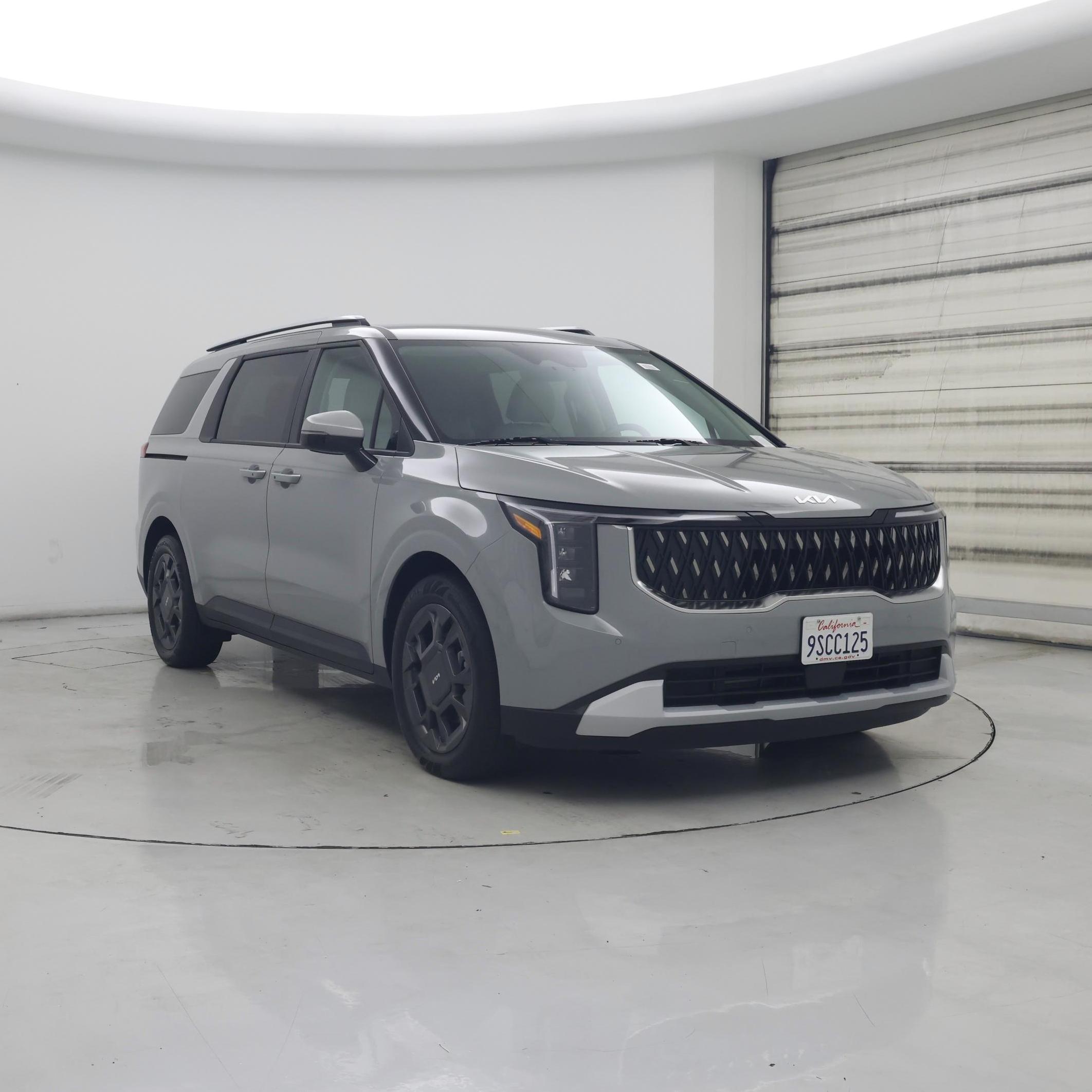 Gray 2025 Kia Carnival Hybrid Minivan Front-Wheel Drive Automatic