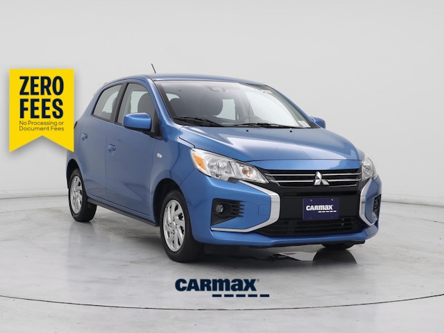 Blue 2024 Mitsubishi Mirage Hatchback Front-Wheel Drive Automatic