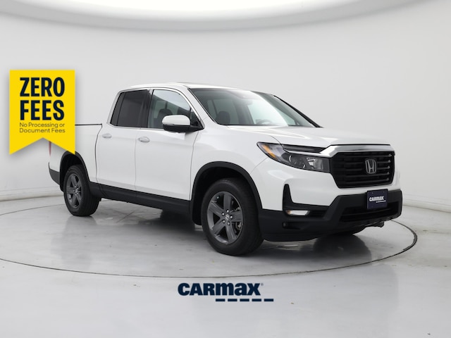 White 2023 Honda Ridgeline Pickup Truck All-Wheel Drive Automatic