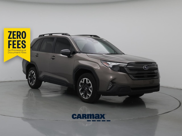 Gray 2025 Subaru Forester Premium Crossover AWD SUV / Crossover All-Wheel Drive Automatic