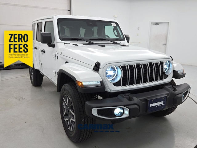 White 2025 Jeep Wrangler Sahara 4-Door 4WD SUV / Crossover Four-Wheel Drive Automatic