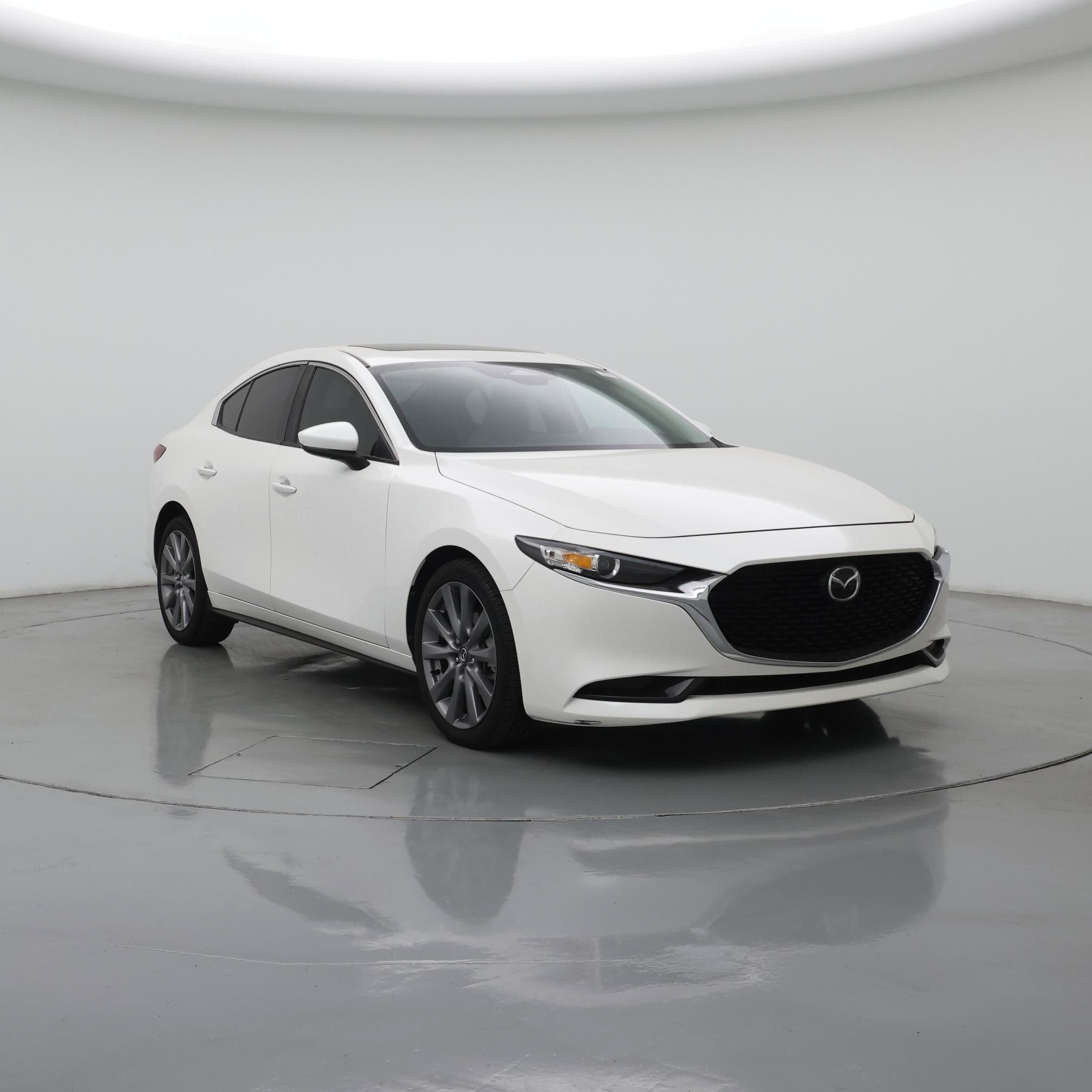 White 2024 Mazda MAZDA3 Sedan Front-Wheel Drive Automatic
