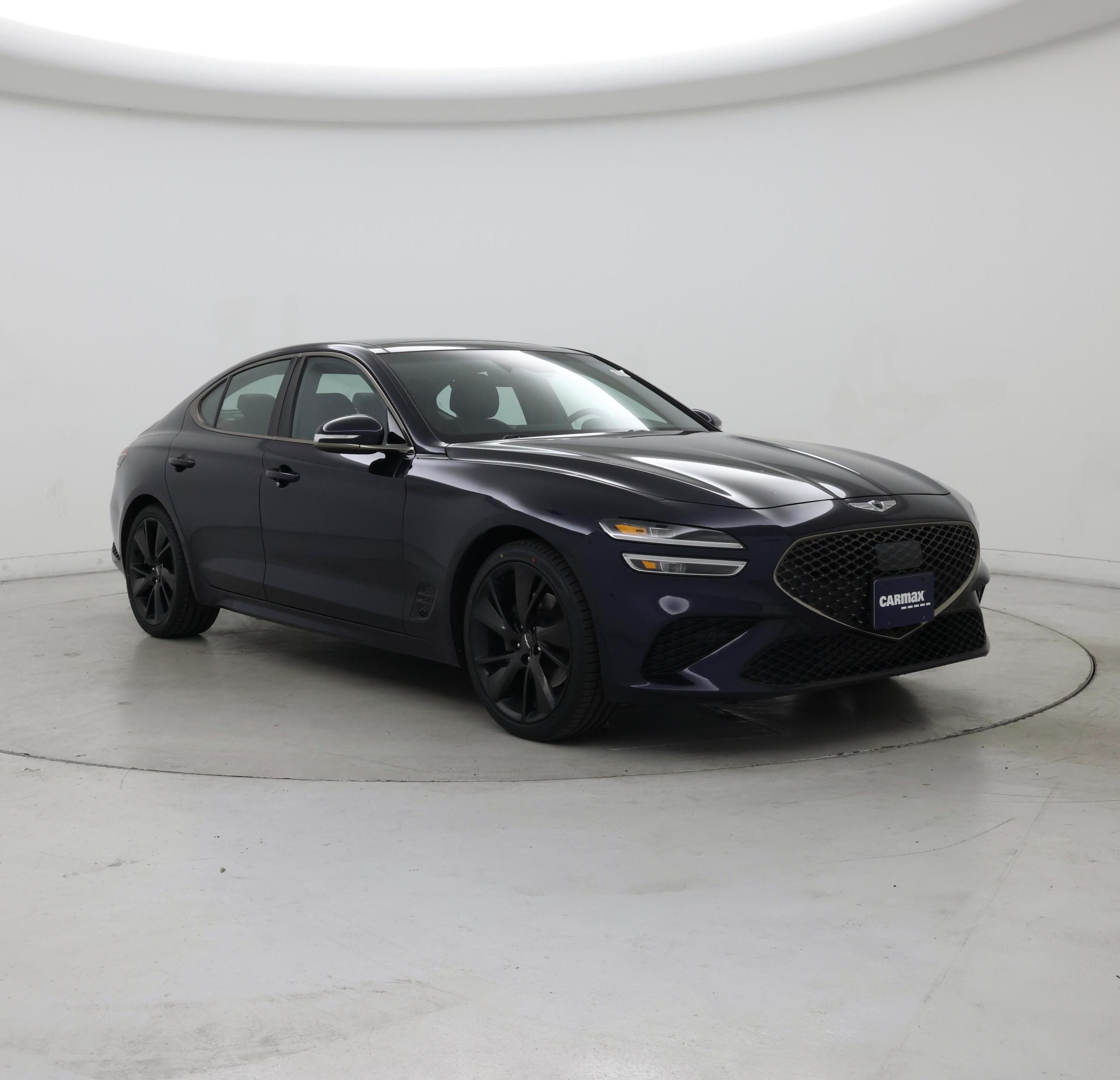 Blue 2023 Genesis G70 Sedan Rear-Wheel Drive Automatic