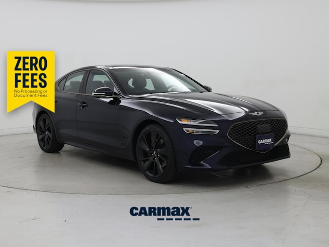 Blue 2023 Genesis G70 Sedan Rear-Wheel Drive Automatic