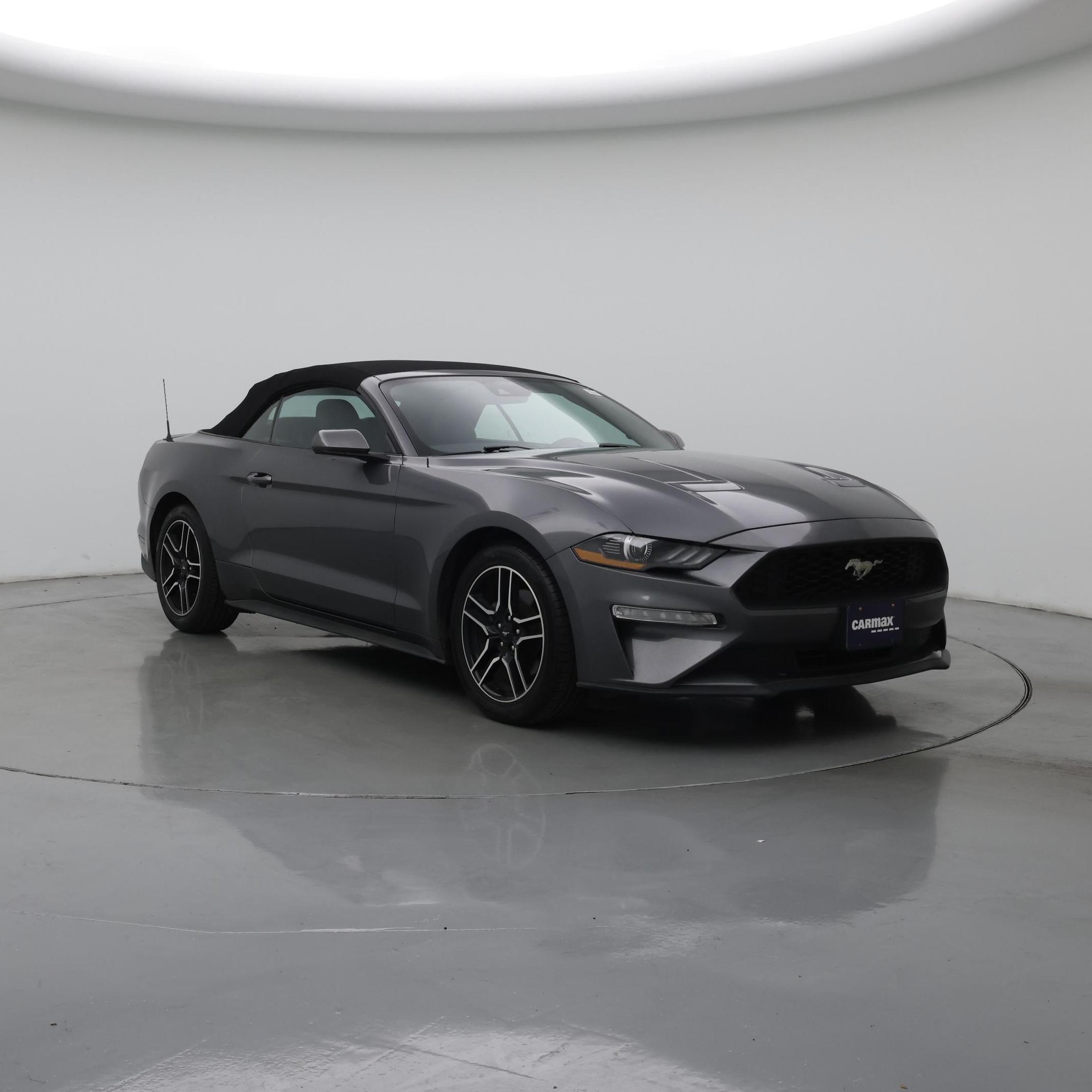 Gray 2023 Ford Mustang EcoBoost Premium Convertible RWD Convertible Rear-Wheel Drive Automatic