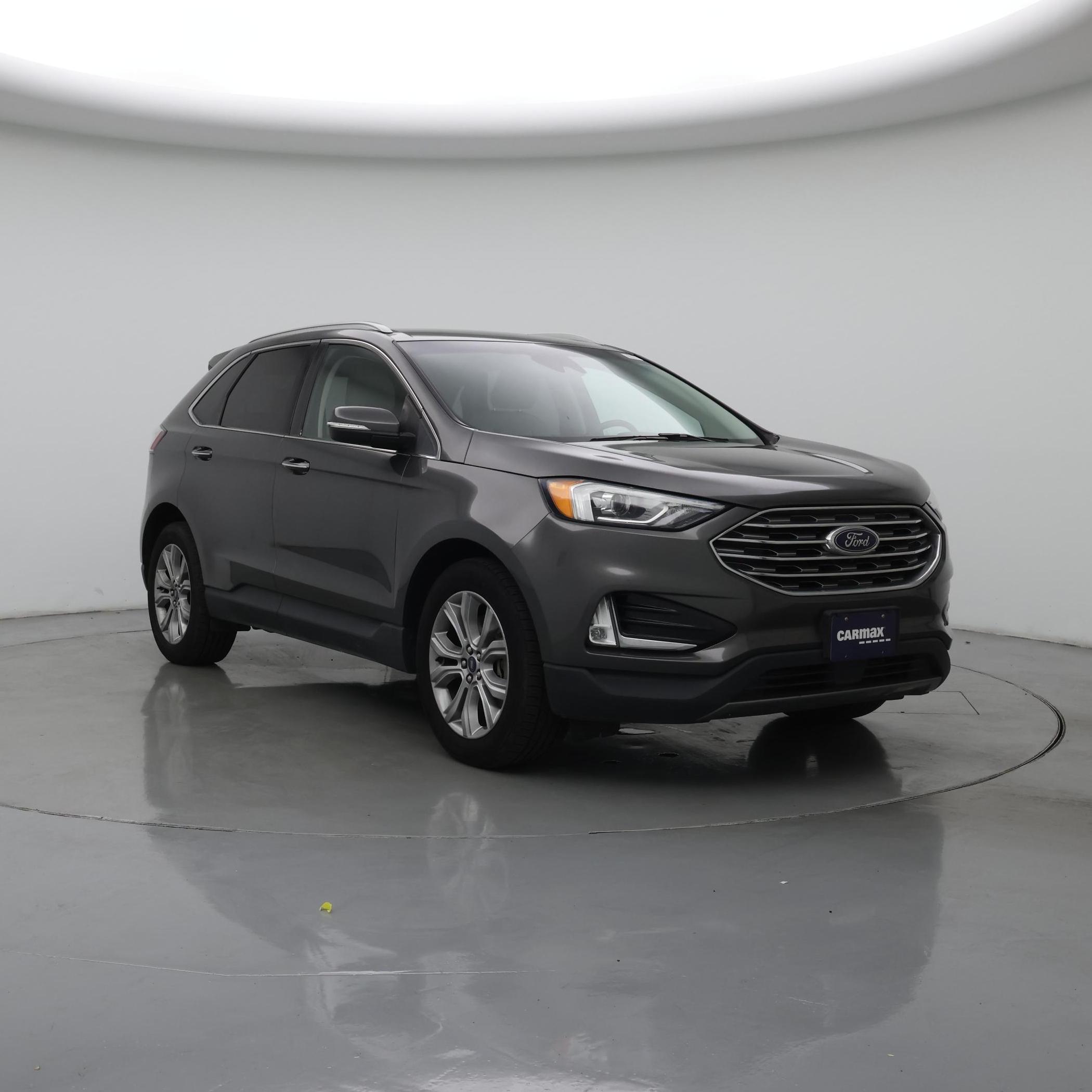 Gray 2019 Ford Edge Titanium AWD SUV / Crossover All-Wheel Drive Automatic