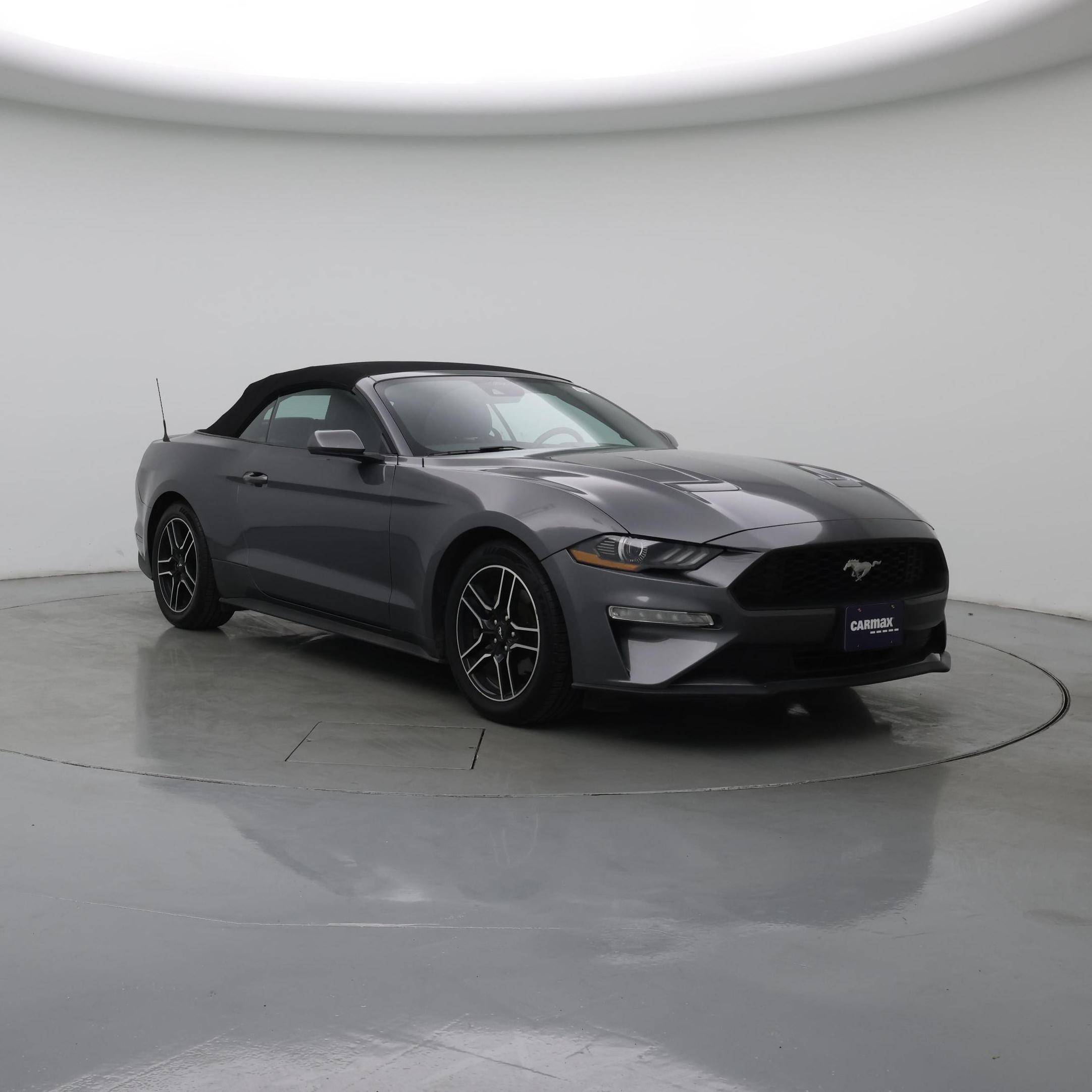 Gray 2023 Ford Mustang Convertible Rear-Wheel Drive Automatic